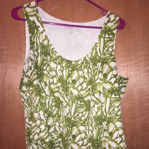 Banana Republic Heritage Top Large Green Tan